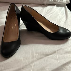 Jessica Simpson leather heels